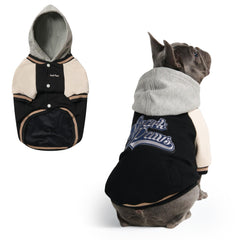 Spark Paws Varsity sudadera premium-tejido para paseos diarios y confort