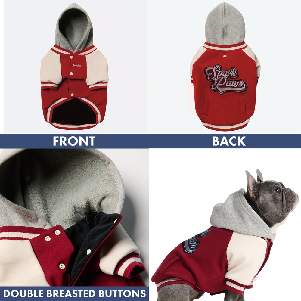 Spark Paws Varsity ofrece ajuste cómodo en todas las tallas para diferentes razas.