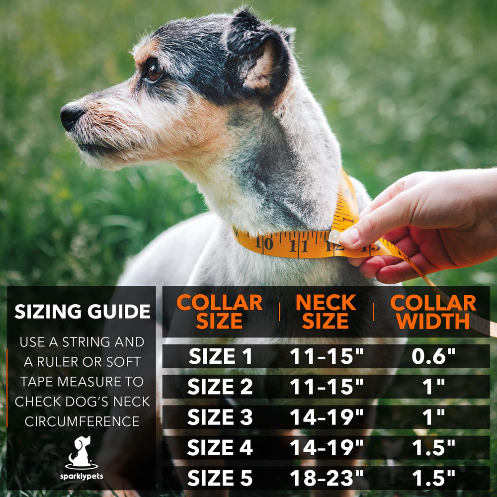SparklyPets collar extra pequeño con ajuste ergonómico y seguro.
