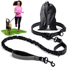 SparklyPets: correa de cintura con clips de acero para seguridad durante paseos.