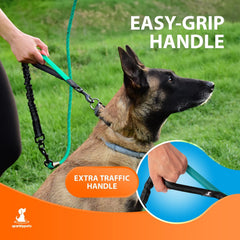 SparklyPets correa tejida anti-tiro para control durante paseos