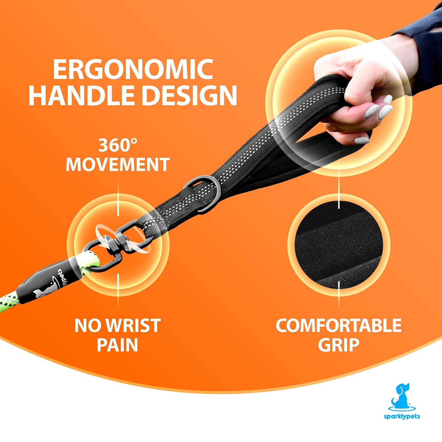 SparklyPets: diseño ergonomico con asa acolchada para control cómodo