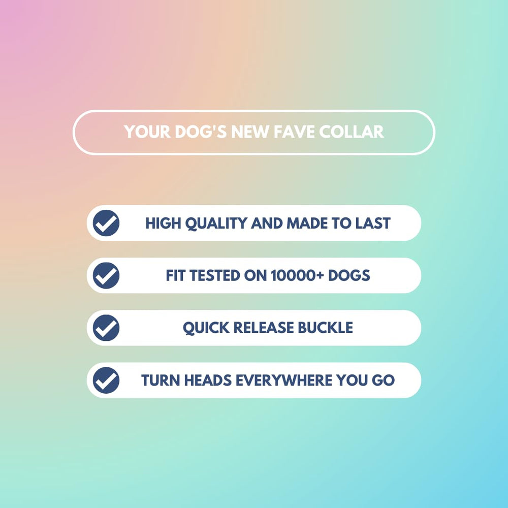 Spark Paws collar táctico color pastel para estilo y seguridad.