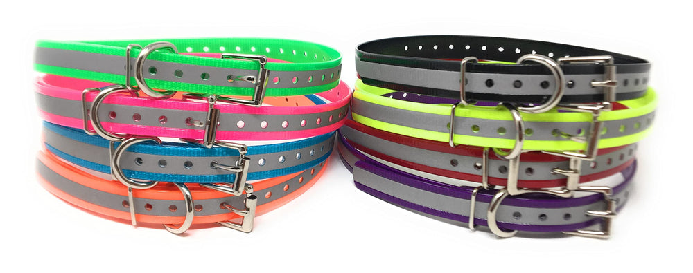 Sparky Pet Co: correa púrpura reflectante para Dogtra, paseos nocturnos.