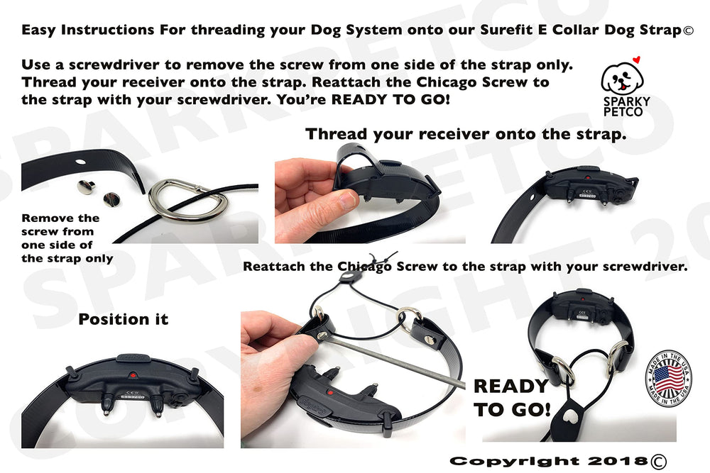 Sparky Pet Co correa universal compatible con principales marcas de e-collar
