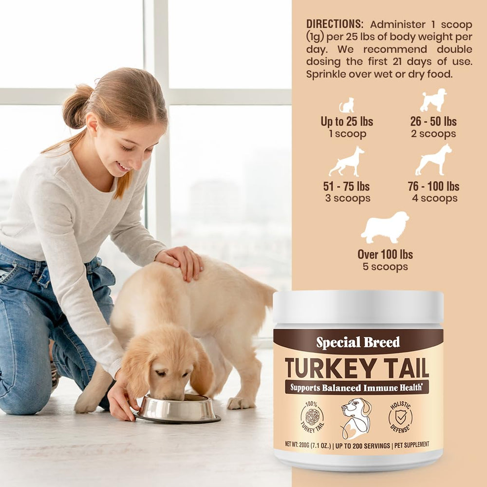 Mascota aceptando la mezcla de Special Breed en su plato