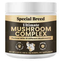 Special Breed polvo de hongos para perros y gatos en bote, fácil de usar.
