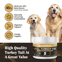 Special Breed cucharas medidoras para dosificar Turkey Tail en la dieta diaria