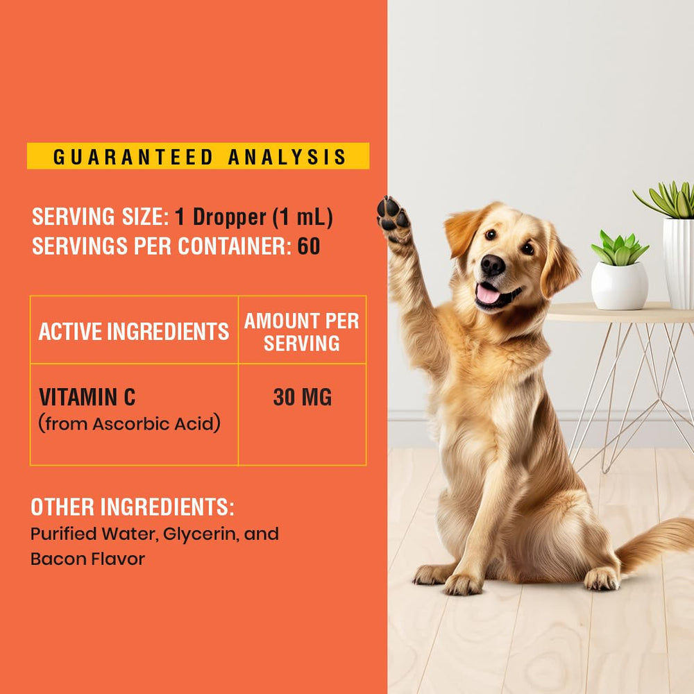 Special Breed Vitamina C para perros: uso líquido conveniente para dueños ocupados.