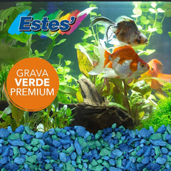 Spectrastone grava Lake Green para acuario: recubrimiento no tóxico para seguridad.