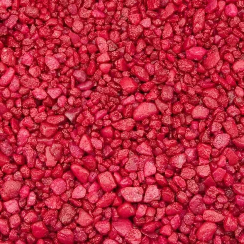 Spectrastone gravaje rojo para acuario de agua dulce, color vibrante y sustrato estable.