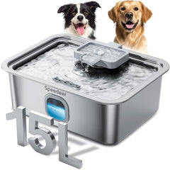 Speedeer fuente-agua-perro-grande-4galones: hidratación estable para varias mascotas.