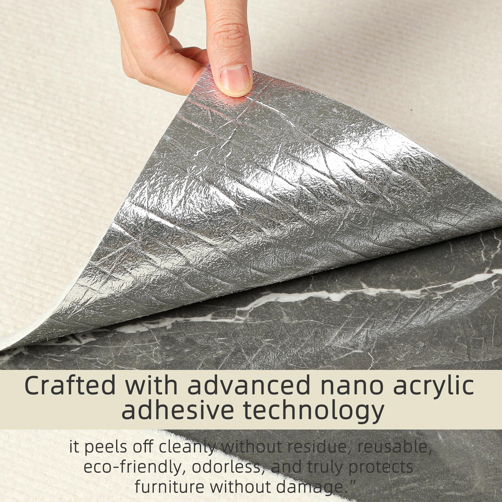 Material no tejido de SpillShieldMC, duradero y resistente a arañazos.