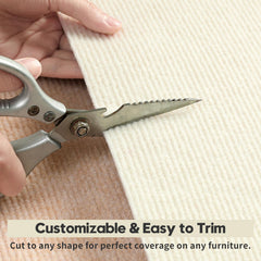 Tamaño grande SpillShieldMC 78.7 x 15.7 pulgadas, recortable para ajuste perfecto.