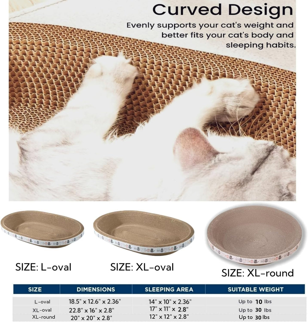 Spindro borde elevado, soporte ergonómico para mayor confort al rascar