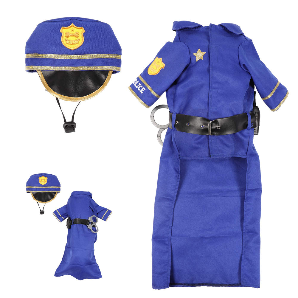 Disfraz completo policial para perro, ideal para eventos y sesiones de fotos