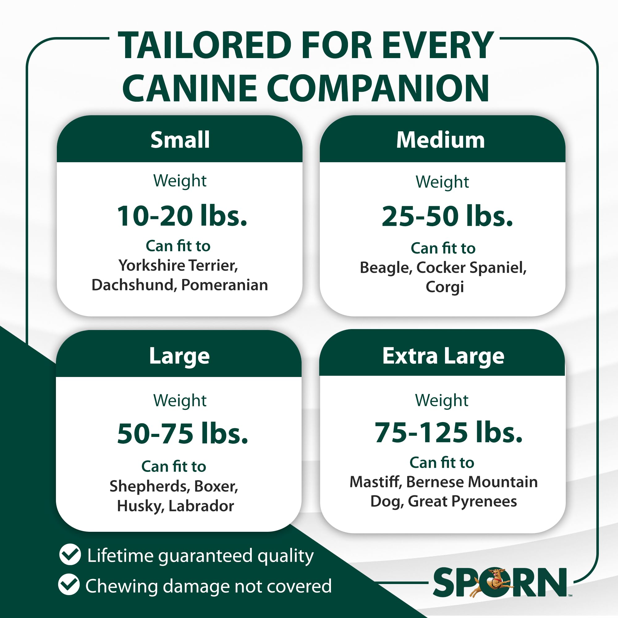 Sporn correa-perro diseño resistente para uso diario y entrenamiento suave.
