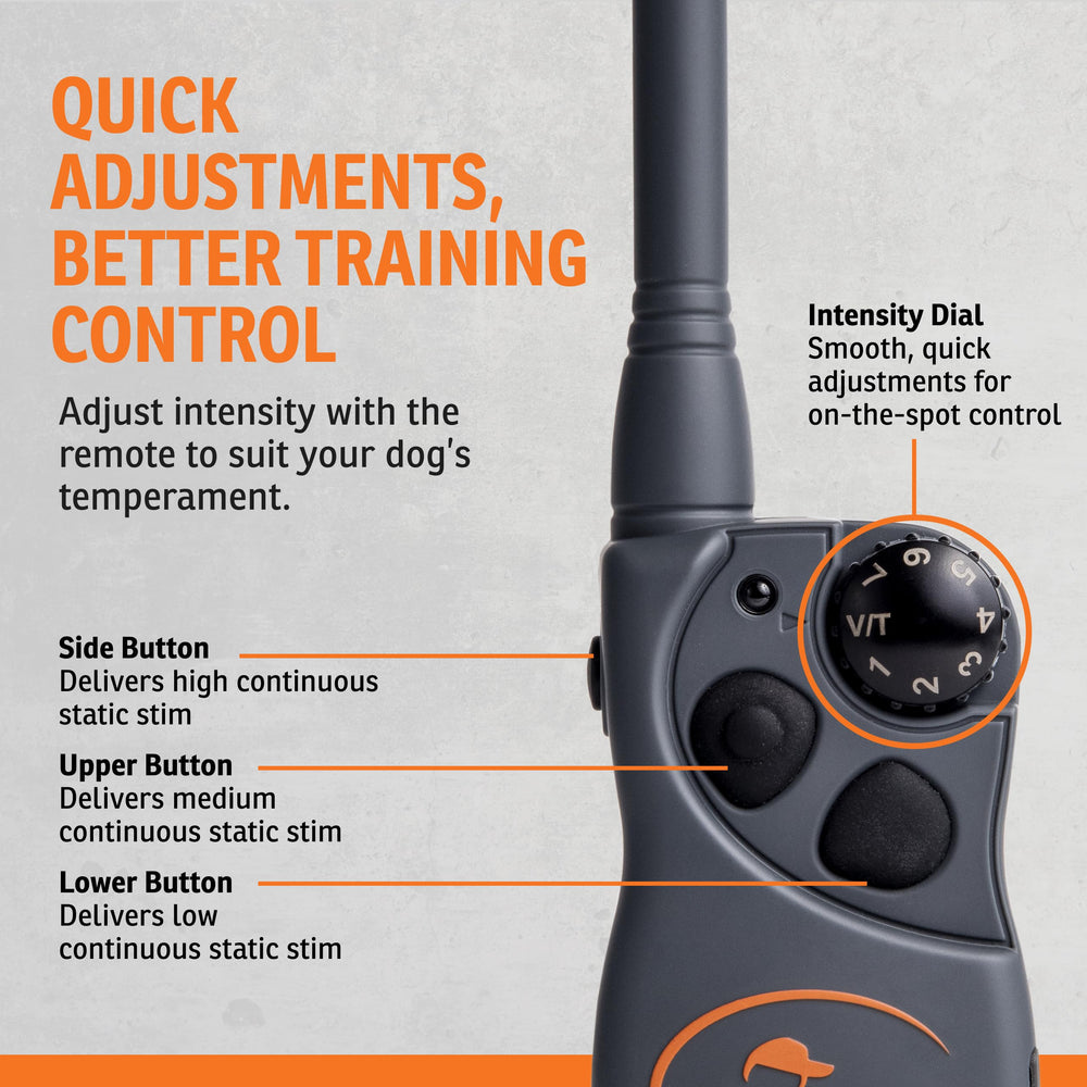 SportDOG FieldTrainer 425X con 21 niveles de estimulación para adaptar el entrenamiento.