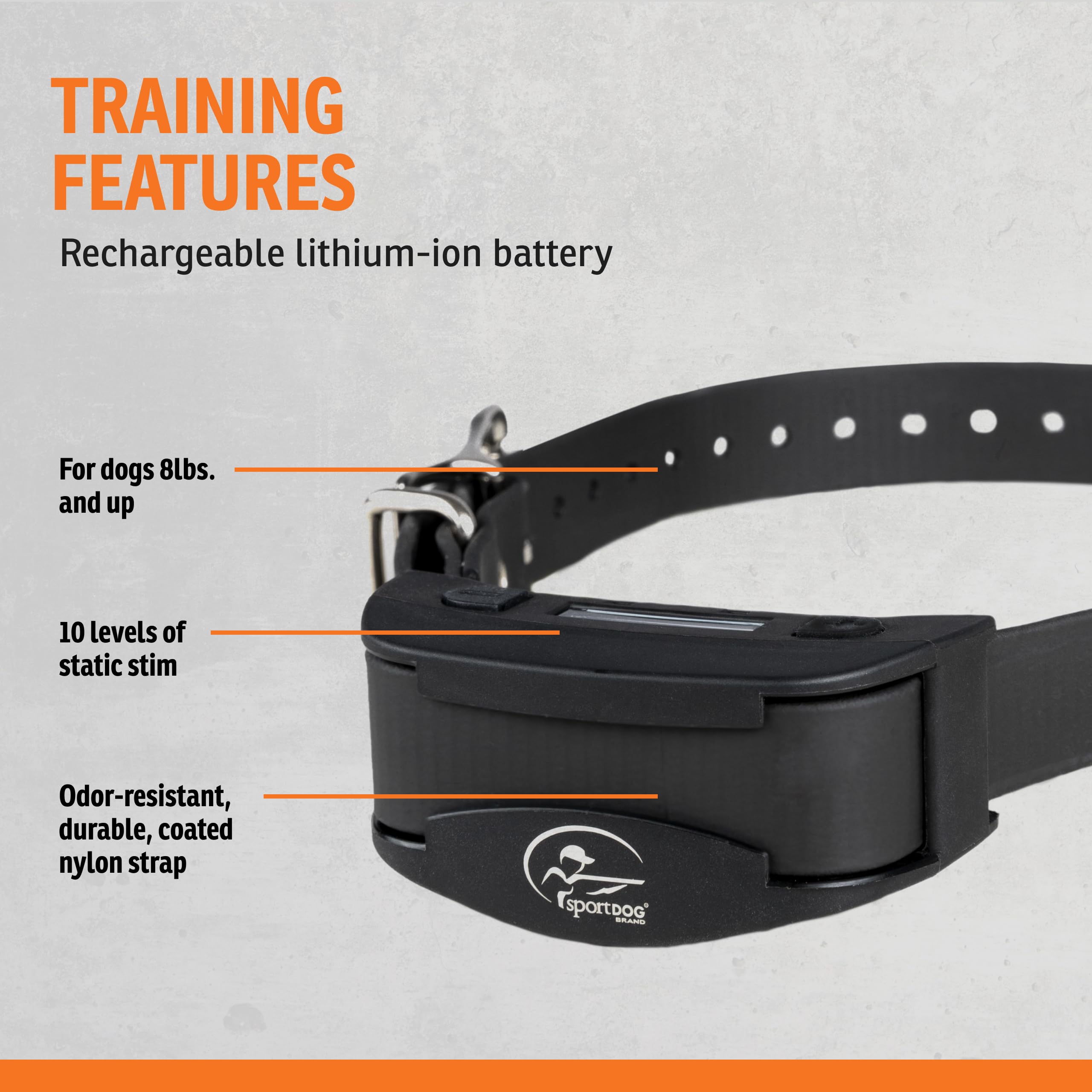 SportDOG NoBark SBC-R detecta ladridos con silencio para corrección precisa.