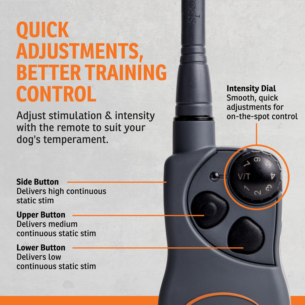 SportDOG SportHunter 825X resistencia al agua DryTek para condiciones climáticas.