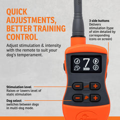SportDOG SportTrainer 1275: carcasa DryTek resistente al agua para uso en condiciones duras.