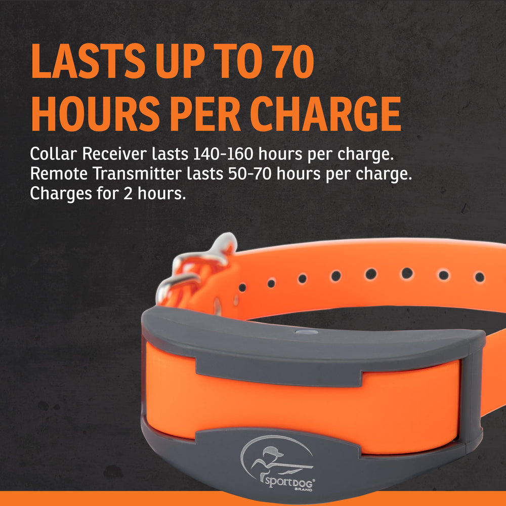 SportDOG SportTrainer 1275: receptor ajustable para cuellos de 5 a 22 pulgadas.