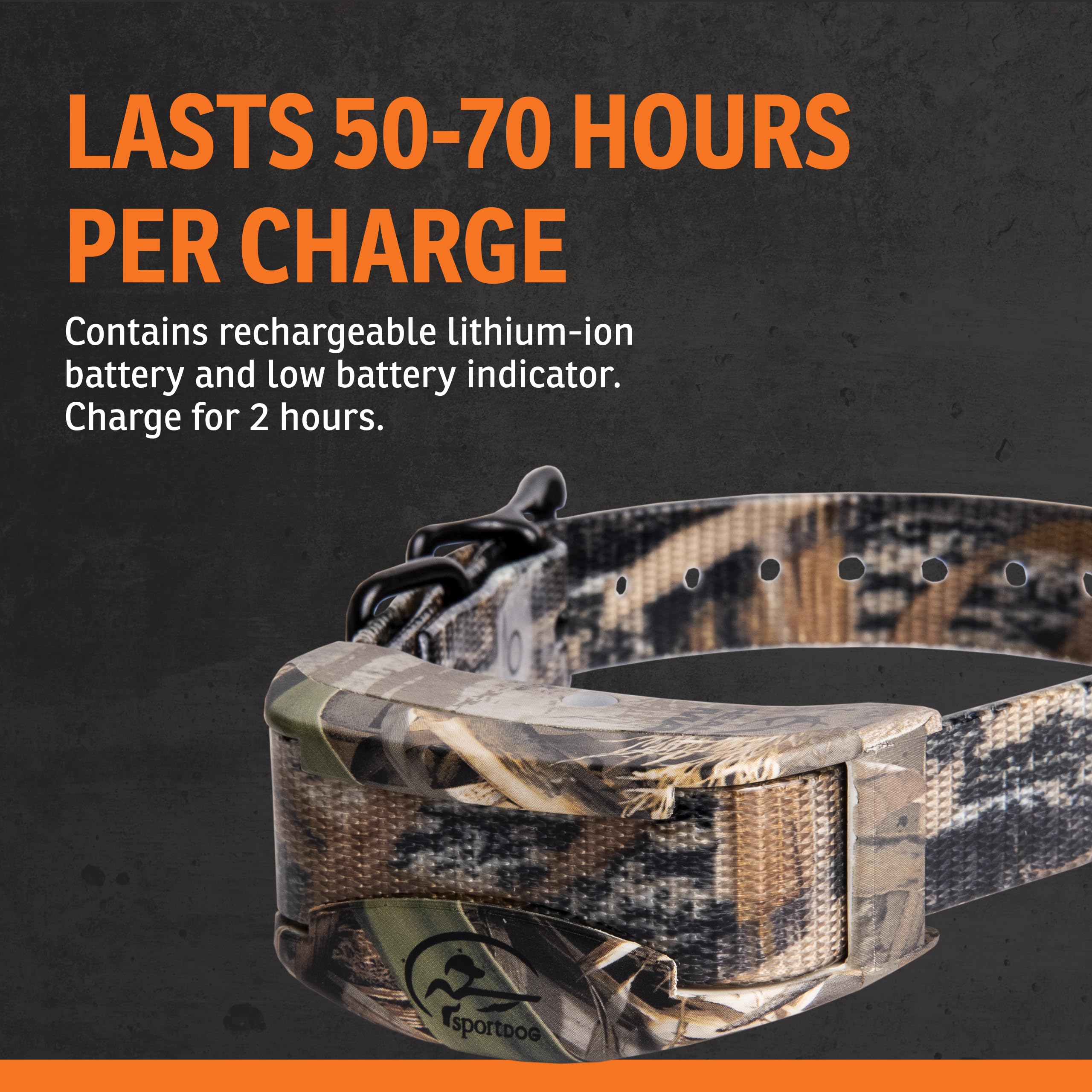 SportDOG WetlandHunter 425X, diseño camuflado que se integra en el entorno natural.