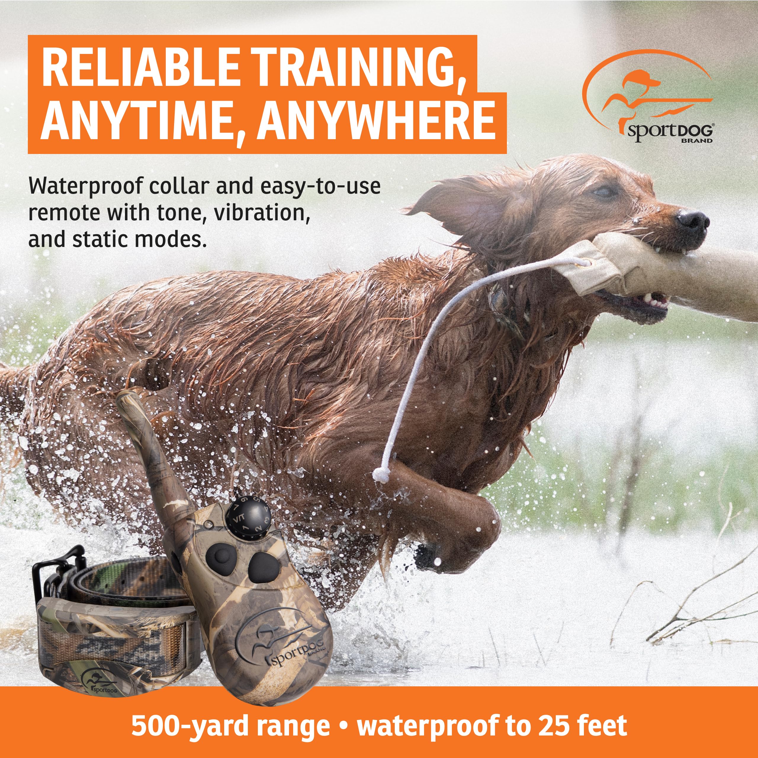 SportDOG WetlandHunter 425X alcance de 500 yardas para entrenamiento efectivo.