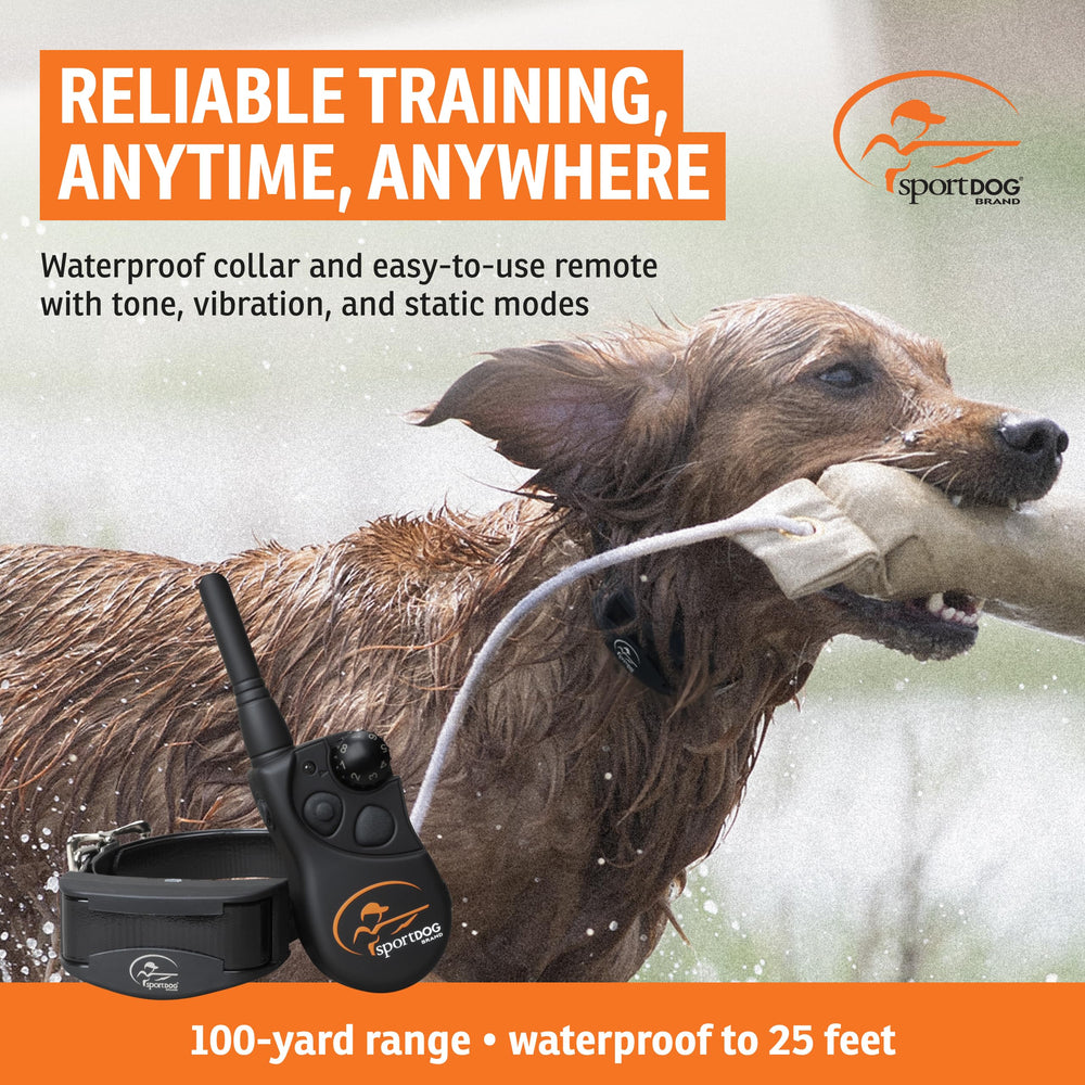 SportDOG YardTrainer 100: diseño resistente al agua para uso exterior.