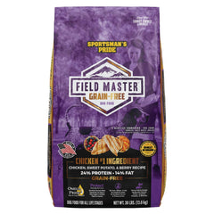 Sportsman's Pride Field Master gránulos con salmón, ingrediente principal para sabor natural.