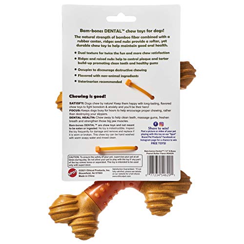 SPOT Bam-Bones: sabor mantequilla de cacahuete sin alérgenos para perros.