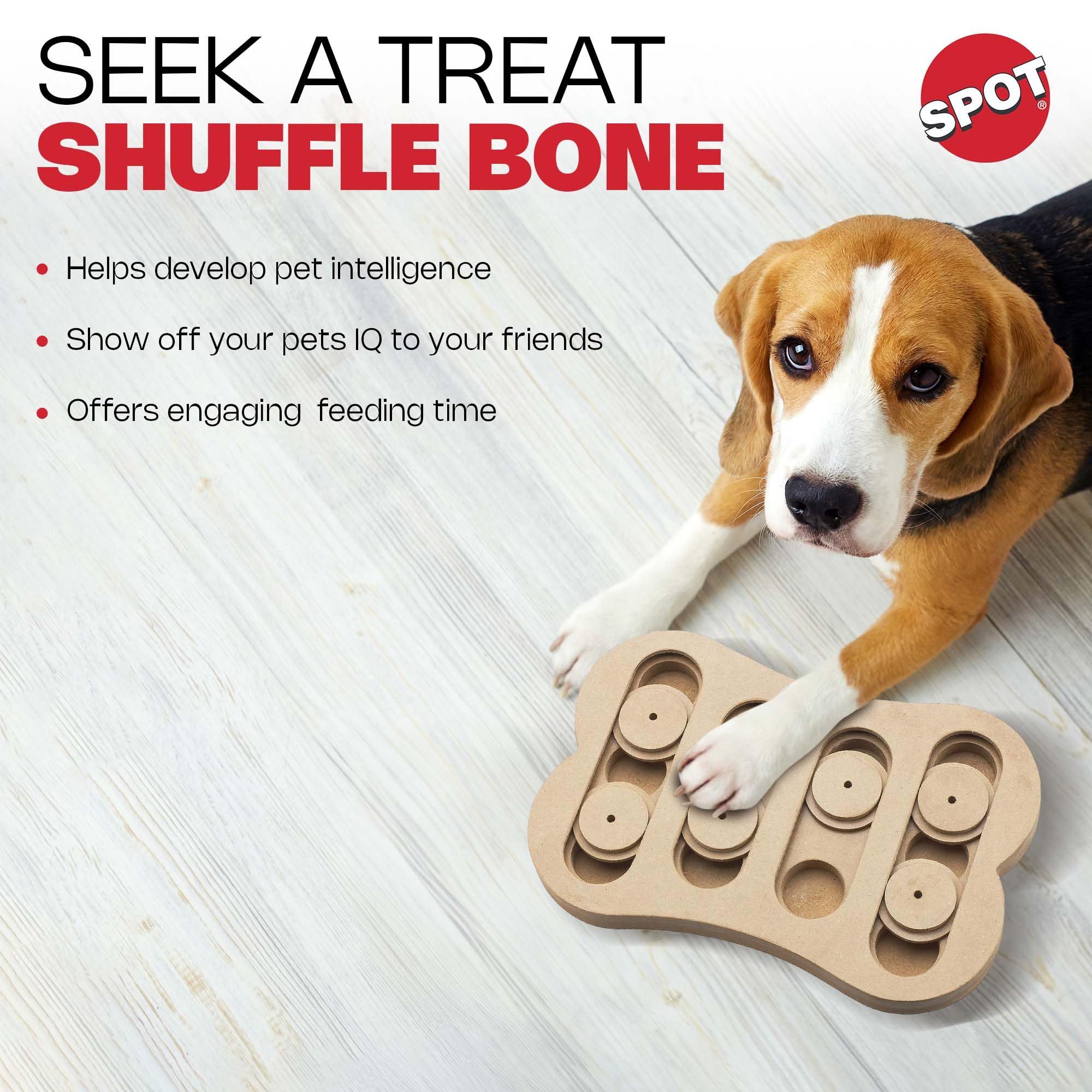 SPOT durabilidad-madera-entretenimiento-perro juego seguro en casa