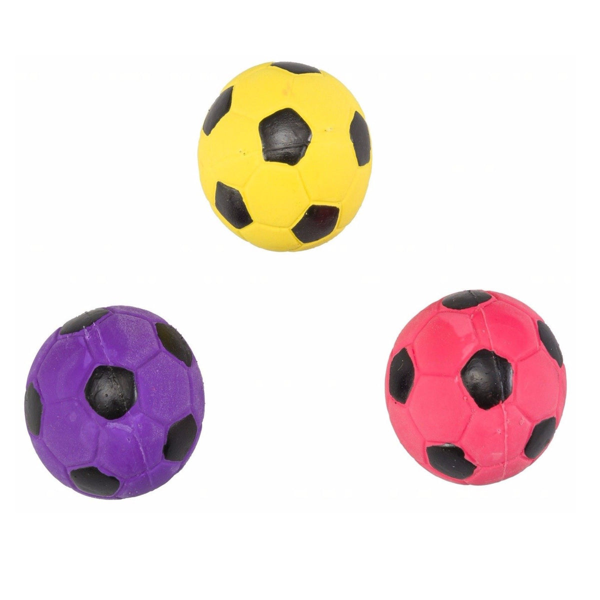 SPOT Pelota látex fútbol set3 para perros, juego seguro y divertido