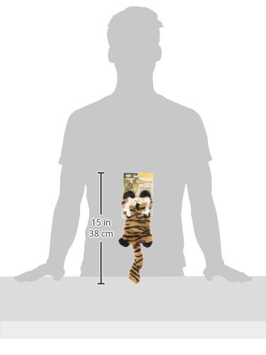 SPOT Skinneeez Gato Plano Tigre, juguete sin relleno para uso en interiores.
