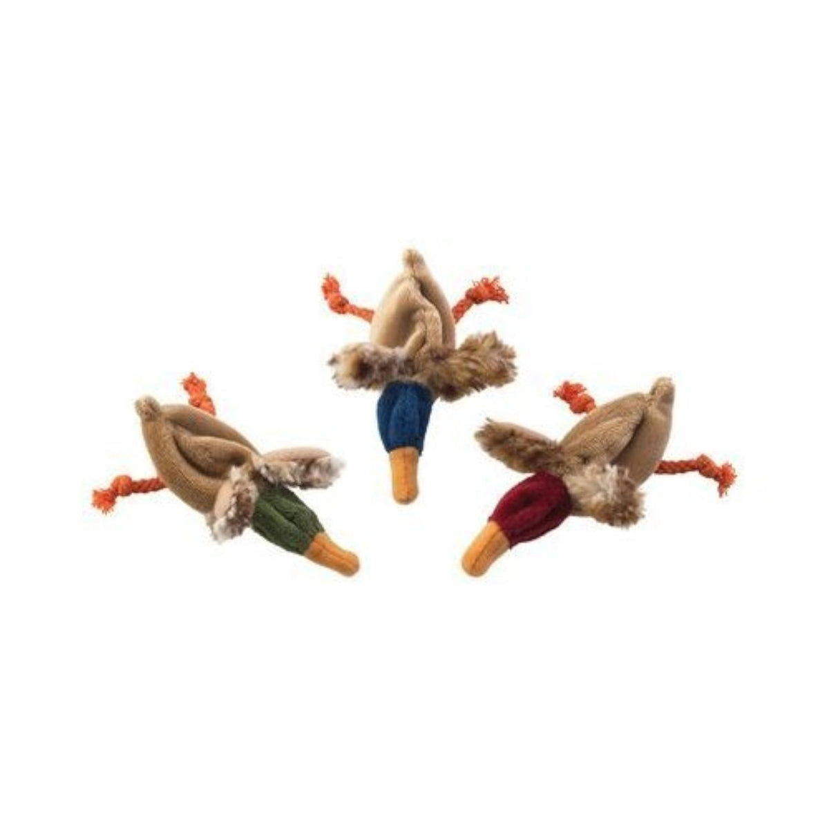 Juguete para gato SPOT Skinneeez pato, ideal para juego de persecución.