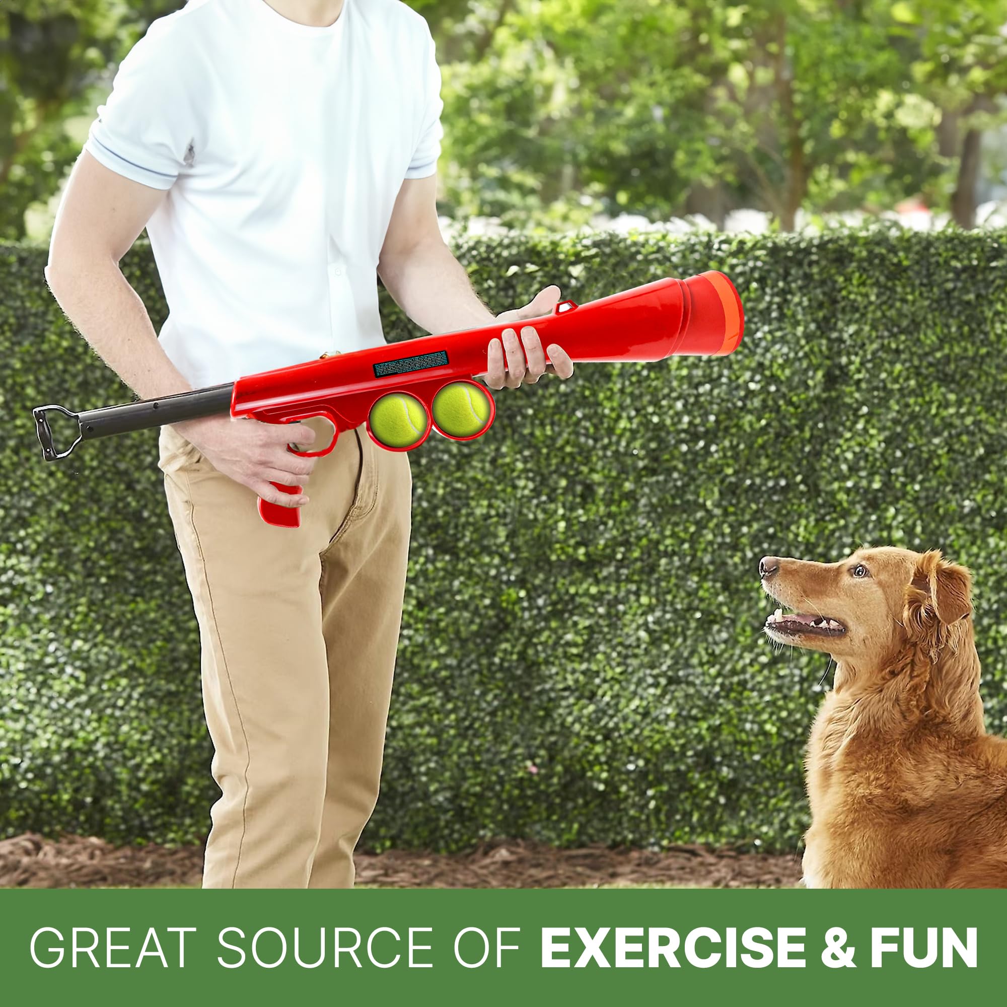 Juego interactivo para perros en parques y patios traseros.