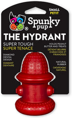 Spunky Pup hidrante de caucho natural, vista frontal, ideal para masticadores moderados