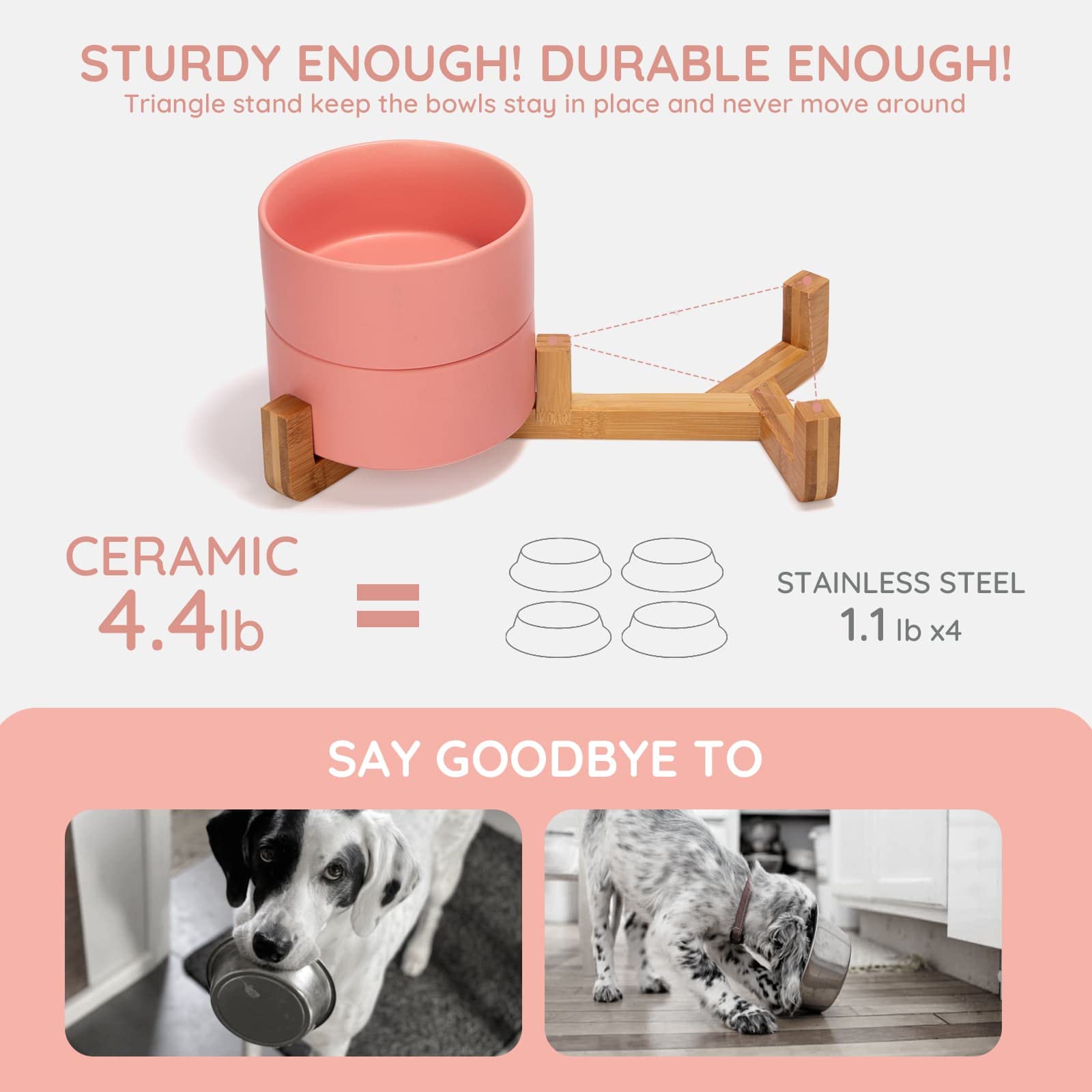 Tazón cerámico mate SPUNKYJUNKY sin cadmio, apto para uso alimentario.