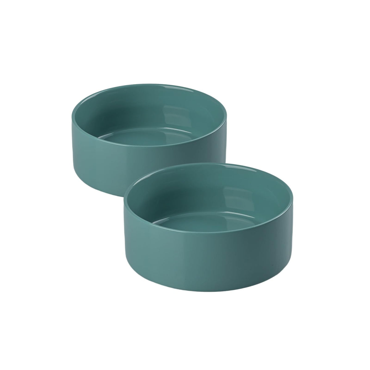 Tazón cerámico SPUNKYJUNKY verde claro para perros y gatos, estable para comidas diarias