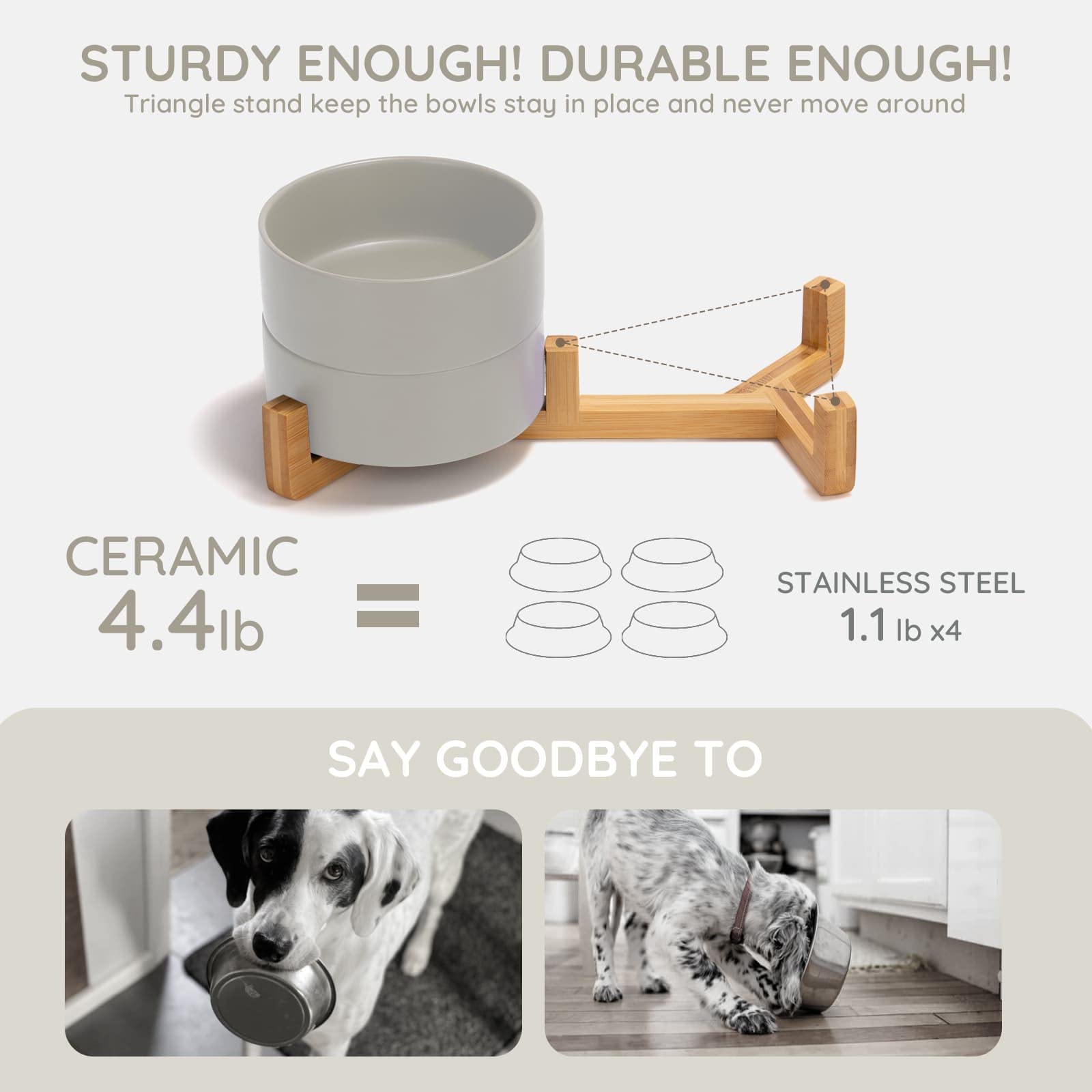 SPUNKYJUNKY base de madera estable evita derrames