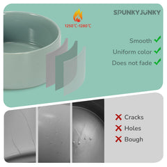 SPUNKYJUNKY tazón cerámico lavable en lavavajillas, limpieza rápida y segura