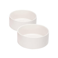 Tazón cerámico SPUNKYJUNKY para perros y gatos blanco, ideal para alimentación diaria