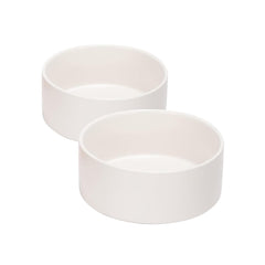 Tazón cerámico SPUNKYJUNKY para perros y gatos blanco, ideal para alimentación diaria
