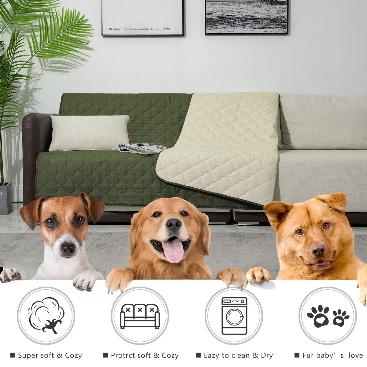 SPXTEX funda-cama-perro antideslizante evita movimientos durante el descanso