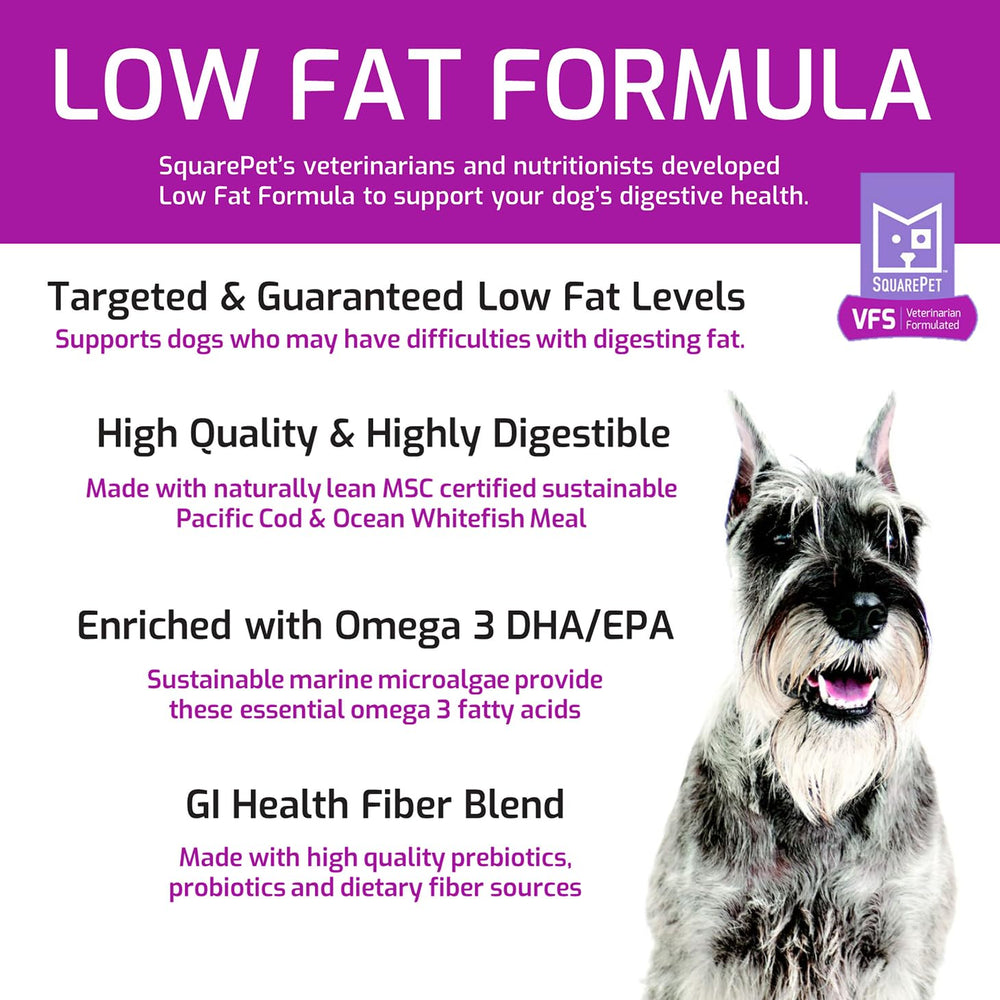 SquarePet VFS mezcla de fibra dietaria, prebióticos y probióticos para digestión saludable.