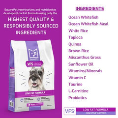 SquarePet VFS Omega 3 y 6 para piel y pelaje saludables.
