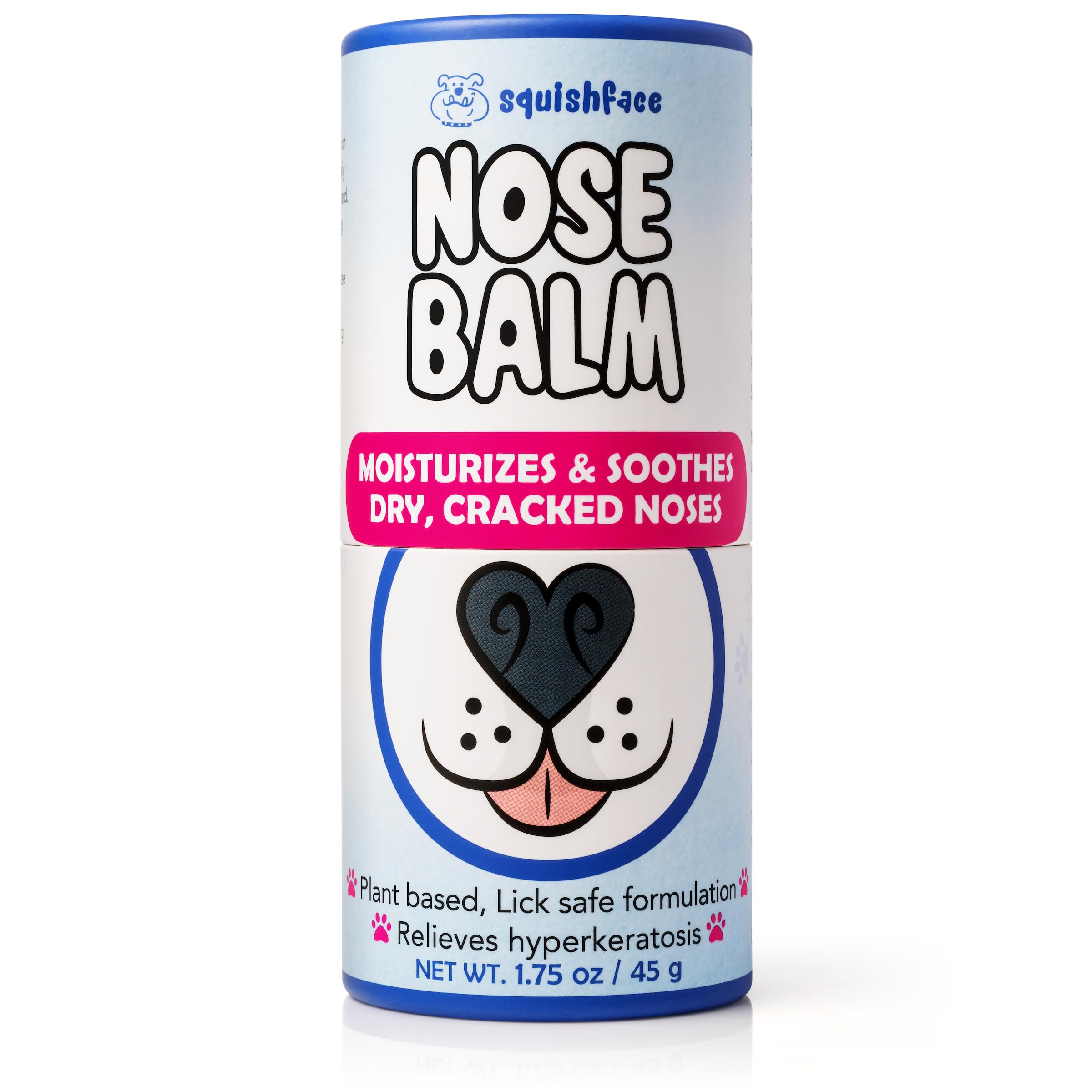 Nariz de perro de todas las razas con Squishface recibiendo cuidado.