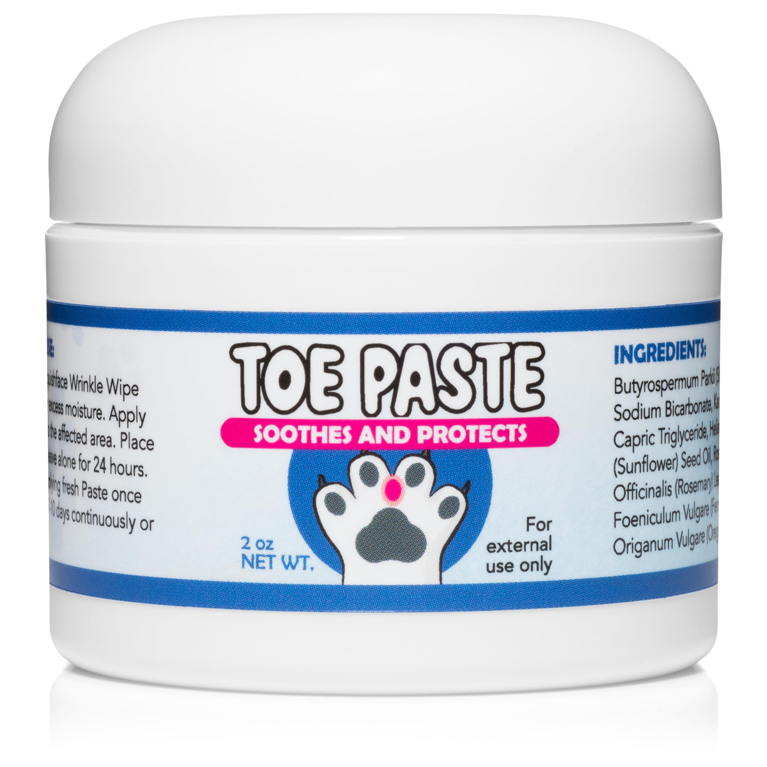Squishface Toe Paste, textura cremosa para aplicar en las patas.