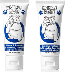 Squishface Wrinkle Paste pack bulldog: limpieza fácil de pliegues.