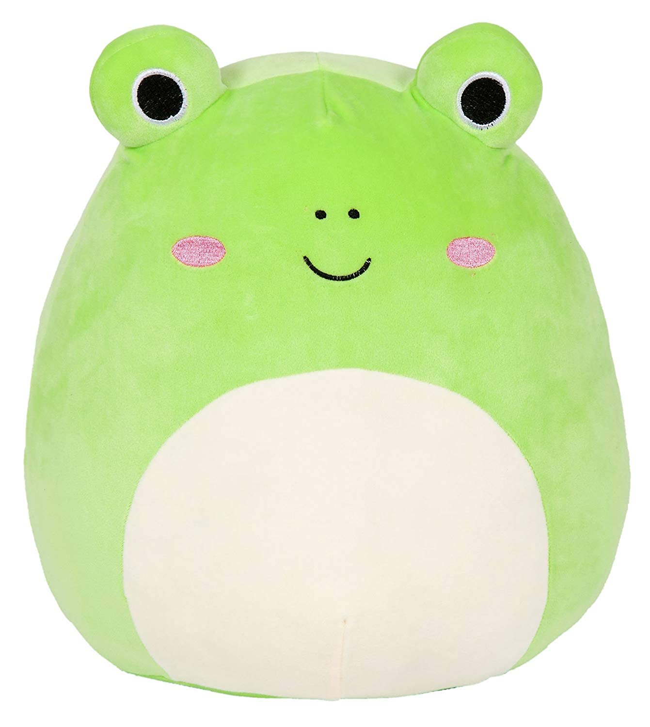 Squishmallows Wendy Rana, vista frontal, ideal para abrazos y colección